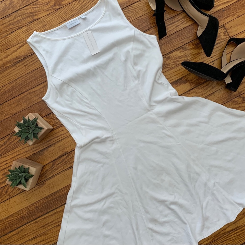 White Fit and Flare Dress
